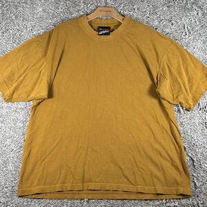 FEELS SO GOOD BRAND T-Shirt Men's XL Brown Blank Short Sleeve Austin TX Stretch